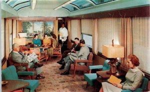 1950s Sun Lounge Seaboard Railroad's Silver Meteor Air Mail Postage Postcard