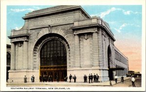 Louisiana New Orleans Southern Railway Terminal Curteich