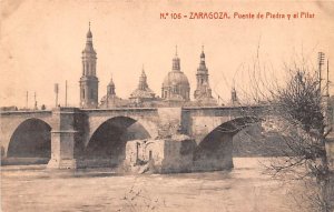 Puent de Piedra y el Pilar Zaragoza Spain Unused 