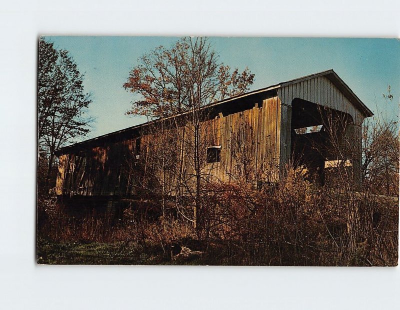 Postcard The Otter Creek Covered Bridge Holton Indiana USA