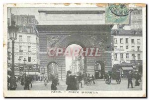 Old Postcard Paris Porte St Martin