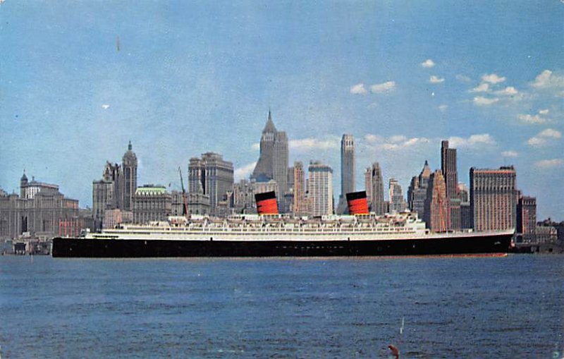 SS Queen Elizabeth Cunard Line Ship Unused 