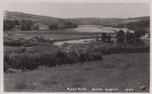 River Avon Aerial Aveton Gifford Devon Real Photo Postcard