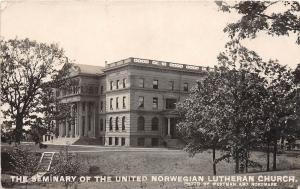 D10/ St Paul Minnesota RPPC Postcard c1910 Seminary Norwegian Lutheran Church