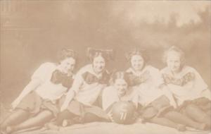 Women's Basketball Team Real Photo