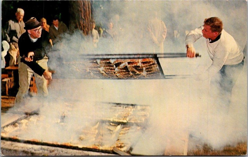 Washington Clallam County Makah Reservation Kiana Potlach Salmon Barbecue