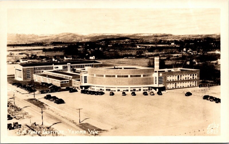 Real Photo Postcard Perry Technical Institute in Yakima, Washington~134792