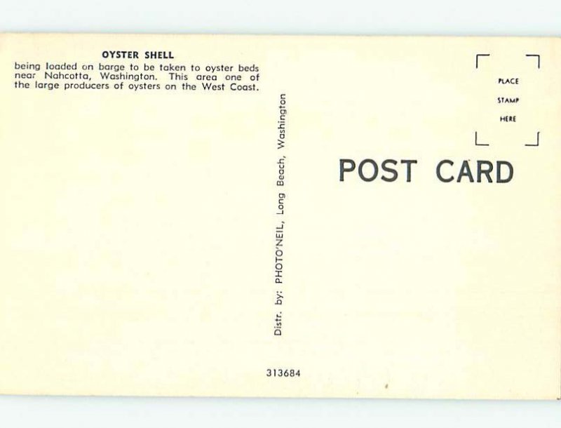 Chrome OYSTERS ON BARGE Nahcotta - Near Ocean Park & Klipsan Beach WA AG2250