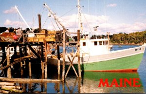 Maine South Bristol Fishing Boat Unloading Day's Catch