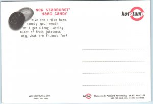 Postcard - Last so long, you don't eat it. you befriend it, Starburst Hard Candy