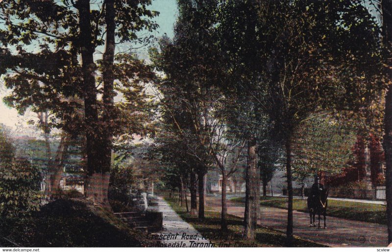 TORONTO, Ontario, Canada, PU-1916; Crescent Road Looking East