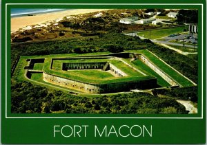 CONTINENTAL SIZE POSTCARD FORT MACON STATE PARK NEAR MOOREHEAD CITY N.C.