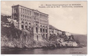 Oceanographic Museum, Musee Oceanographique, Facade, Cote de la Mer, Monaco-V...