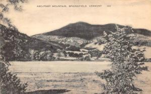 SPRINGFIELD, VT  Vermont      ASCUTNEY MOUNTAIN    Black & White  Postcard