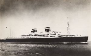 SS Santa Rosa Steamship Rare Real Photo Ship Postcard