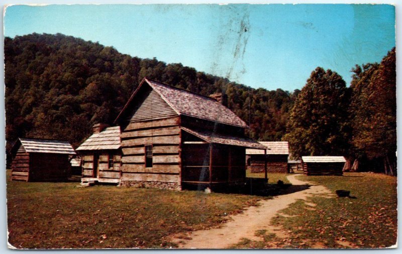 Typical Log Buildings, Great Smoky Mountains National Park - North Carolina 