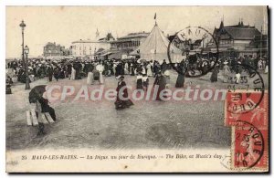 Old Postcard Malo les Bains La Digue a Music Day