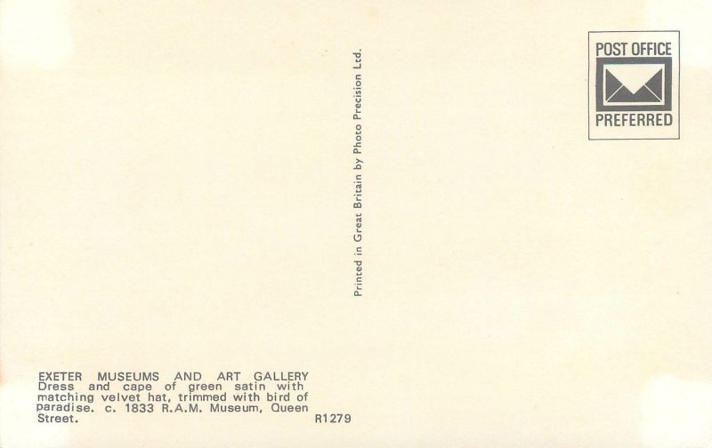 Postcard UK England Exeter museum and art gallery, Devon