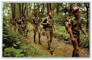 Plymouth Massachusetts Postcard Scouts Participating In Various Activities c1960