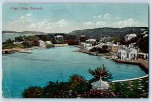 Bermuda Postcard Flatts Village Beach Aerial View 1929 Vintage Posted