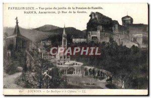 Old Postcard View Pavilion Lucy Taking From The Garden Of Family Pension De L...