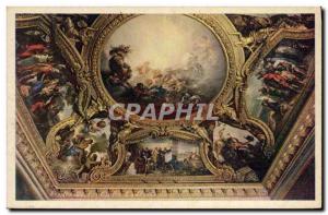 Postcard Old Versailles Chateau ceiling of the Salle du Trone