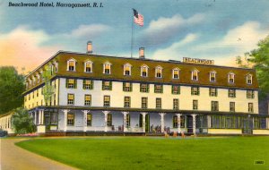 Narragansett, Rhode Island - The Beachwood Hotel - in the 1940s