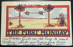 Postcard Used “The First Monday” MO LB