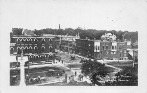 J48/ Toledo Iowa RPPC Postcard c1910 Birdseye View Stores Wagons  254