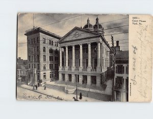 Postcard Court House York Pennsylvania USA