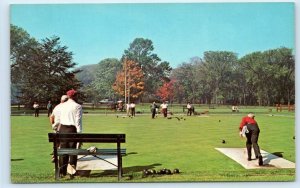 MILWAUKEE, Wisconsin WI ~ Lake Park OUTDOOR BOWLING c1960s Bocce? Postcard