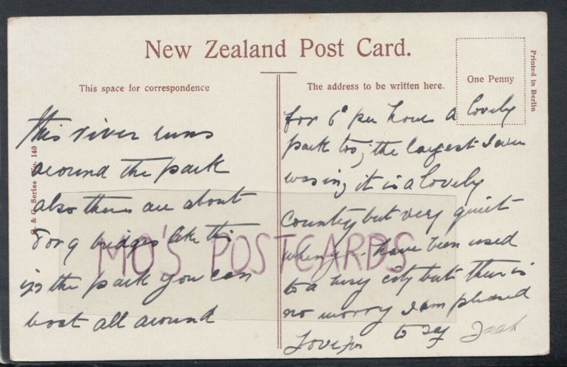 New Zealand Postcard - Barbadoes Street Bridge, Christchurch  T5171 