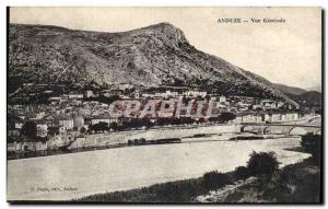 Anduze Old Postcard General view