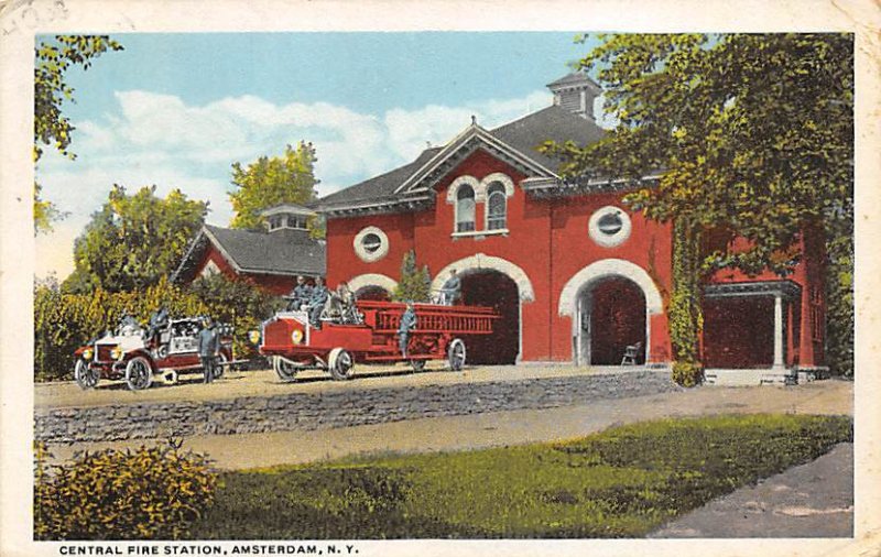 Central Fire Station Amsterdam, NY., USA New York Fire Department 1920 