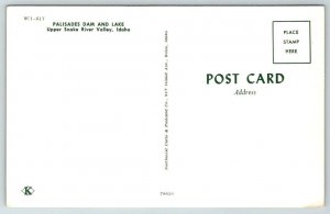 Palisades Dam   Snake River   Idaho  Postcard