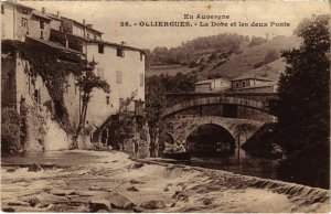 CPA OLLIERGUES - La DORE et les deux Ponts (106044)