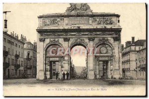 Old Postcard Nancy Porte Désilles and Rue De Metz