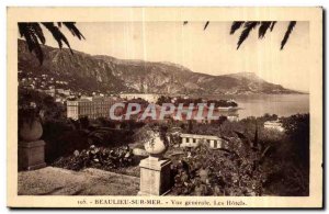 Old Postcard Beaulieu Sur Mer Hotels The General view