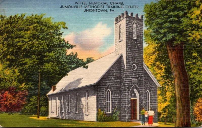 Pennsylvania Uniontown Whyel Memorial Chapel 1955