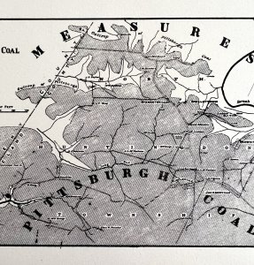 Pittsburgh Coal Outcrops 1875 Geological Survey Pennsylvania Victorian DWAA3C