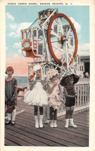 H78/ Seaside Heights New Jersey Postcard c1910 Kiddie Ferris Wheel Ride 156