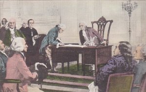 The Signing Of The Constitution Of The United States Of America Handcolored A...