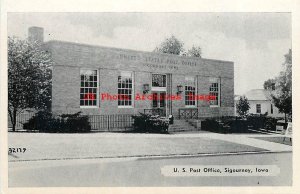 IA, Sigourney, Iowa, Post Office Building, Exterior View, Dexter Press No 32179