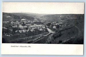 1905 Shamokin Pennsylvania PA Vintage Postcard South End House Building Mountain