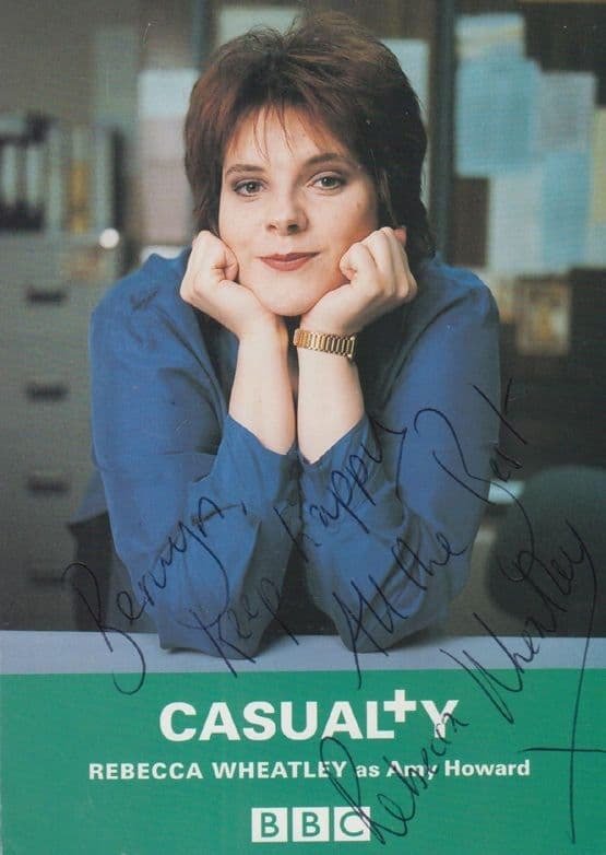 Rebecca Wheatley as Amy Howard Casualty BBC Vintage Hand Signed Photo Cast Card