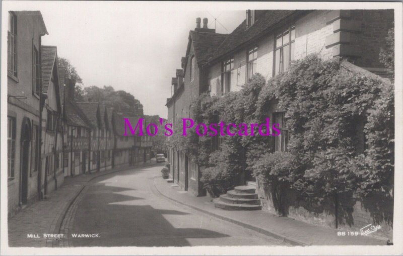 Warwickshire Postcard - Warwick, Mill Street - Real Photo  RS38779