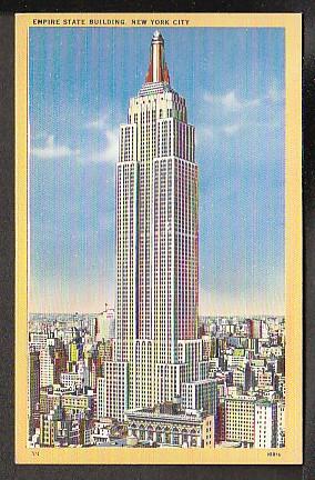 Empire State Building New York City N.Y. Post Card PPC224