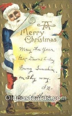 Santa Claus Chirstmas Carte, Postal Postal 1910 