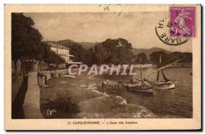 Old Postcard Carqueiranne L & # 39Anse Salettes Charter