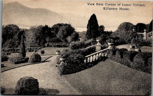 c1910 KILLARNEY IRELAND KILLARNEY HOUSE LOWER TERRACE ANTHONY POSTCARD 34-288